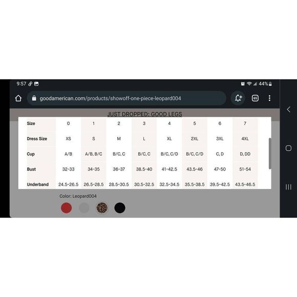 Good American Showoff One Piece Swimsuit Size 3XL - Picture 8 of 8